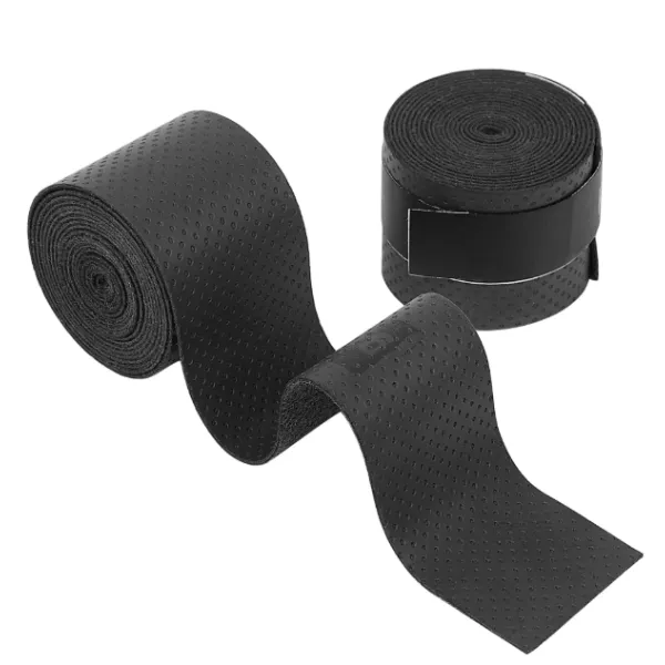 Cinta de agarre antideslizante de espuma para caña de pescar con mancuernas, color negro, 2 unidades