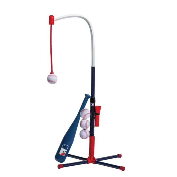 Juego de camiseta de béisbol y soporte Grow-with-Me para jóvenes y niños pequeños (ajustes de 18" a 36")