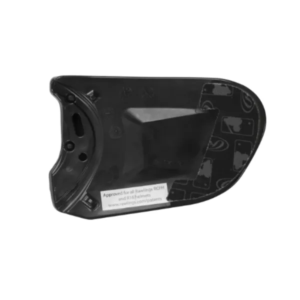 Pieza de extensión para casco de bateo, bateadores zurdos, color negro