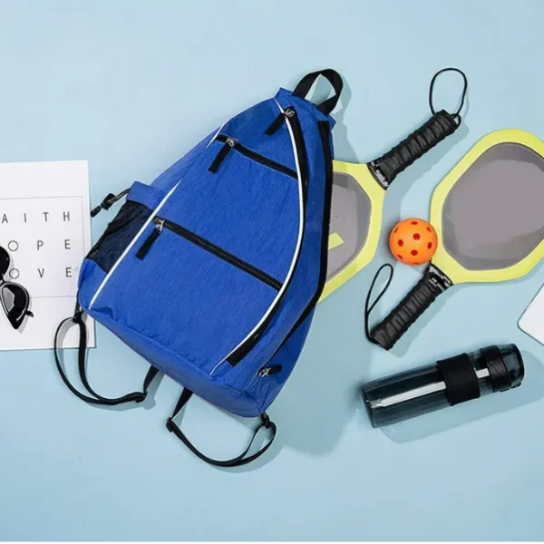 Bolsa de Pickleball para mujeres y hombres, bolsa reversible para palas, bolsa perfecta para raquetas de Pickleball, azul