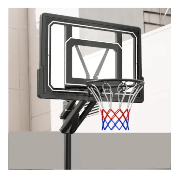 Sistema de aro y portería de baloncesto portátil para canchas interiores y exteriores de 5,5 a 9,5 pies. Fácil ajuste de altura con bolsa de pesas